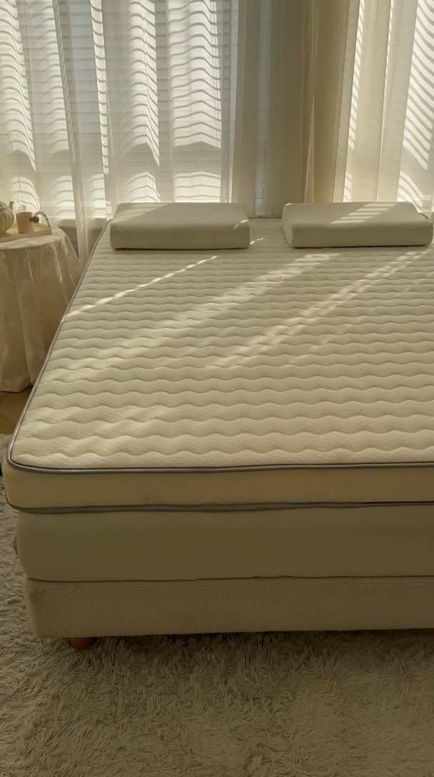 91家纺网 家纺一手货源 找家纺 薇梦蚊帐 2025新款针织乳胶床垫 白