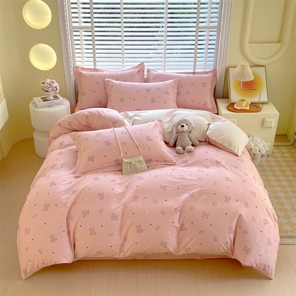 91家纺网 家纺一手货源 找家纺 （总）宝齐莱家纺 2025新款13372全棉印花四件套