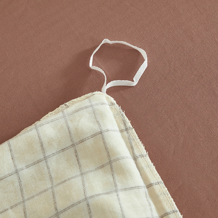 91家纺网 家纺一手货源 找家纺 怡家居 2025新款全棉双层纱可爱卡通毛巾绣四件套 薯条仔