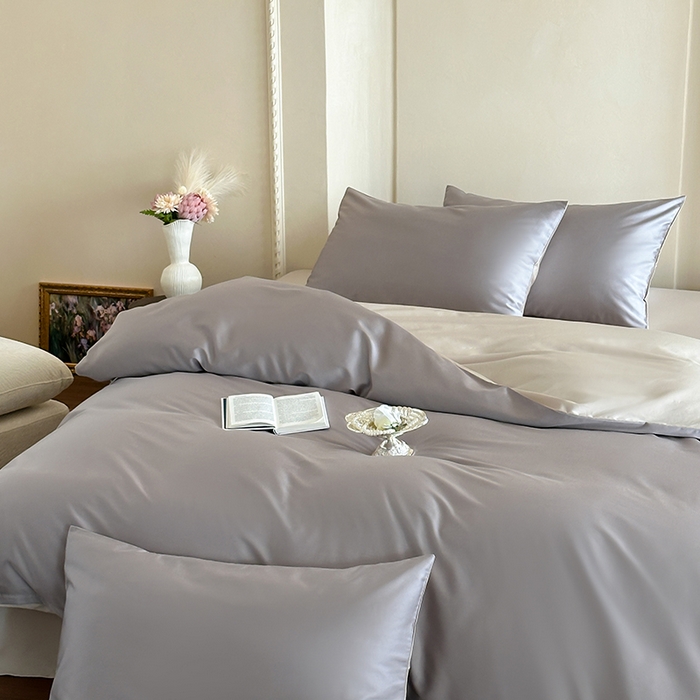 91家纺网 家纺一手货源 找家纺 赫帛 2025新款60支超细旦天丝棉四件套-雅奢 雅奢-绅士灰