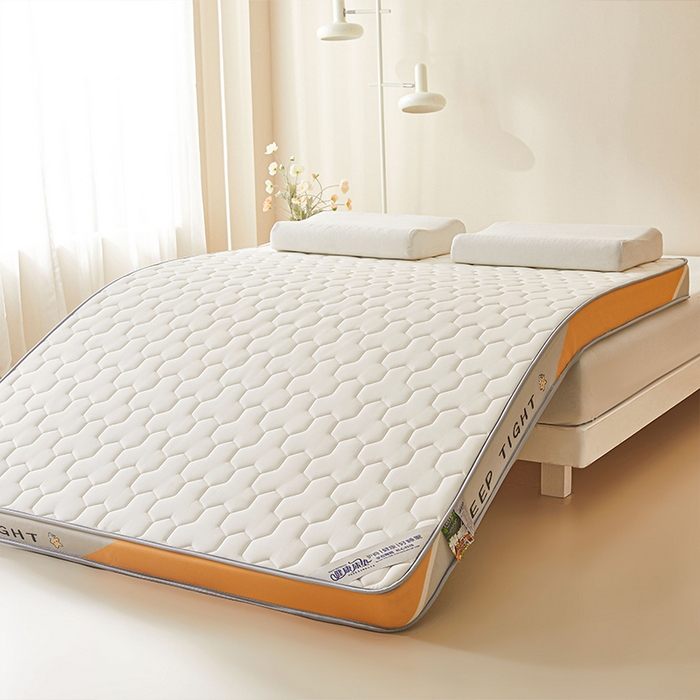 91家纺网 家纺一手货源 找家纺 薇梦蚊帐 2025新款牛奶丝乳胶床垫 三角格白