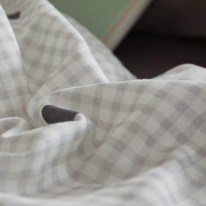 91家纺网 家纺一手货源 找家纺 怡家居 2025新款全棉双层纱可爱卡通毛巾绣四件套 萌趣猫