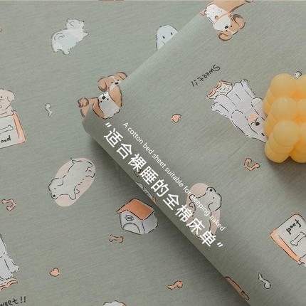 91家纺网 家纺一手货源 找家纺 （总）绫韵 2025春夏新款ins清新卡通碎花全棉13372精梳纯棉单床单系列