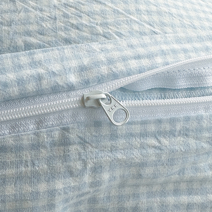 91家纺网 家纺一手货源 找家纺 水洗的故事 2025新款A类色织水洗棉学生三件套 小小格兰-