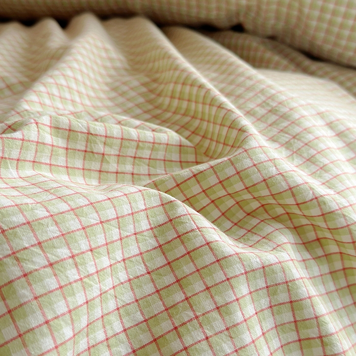 91家纺网 家纺一手货源 找家纺 水洗的故事 2025新款A类色织水洗棉学生三件套 西西里奶黄-