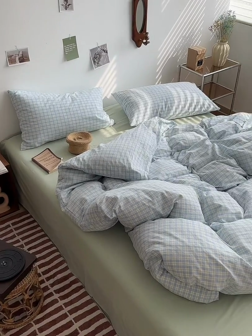 91家纺网 家纺一手货源 找家纺 水洗的故事 2025新款无印良品水洗棉四件套 青果