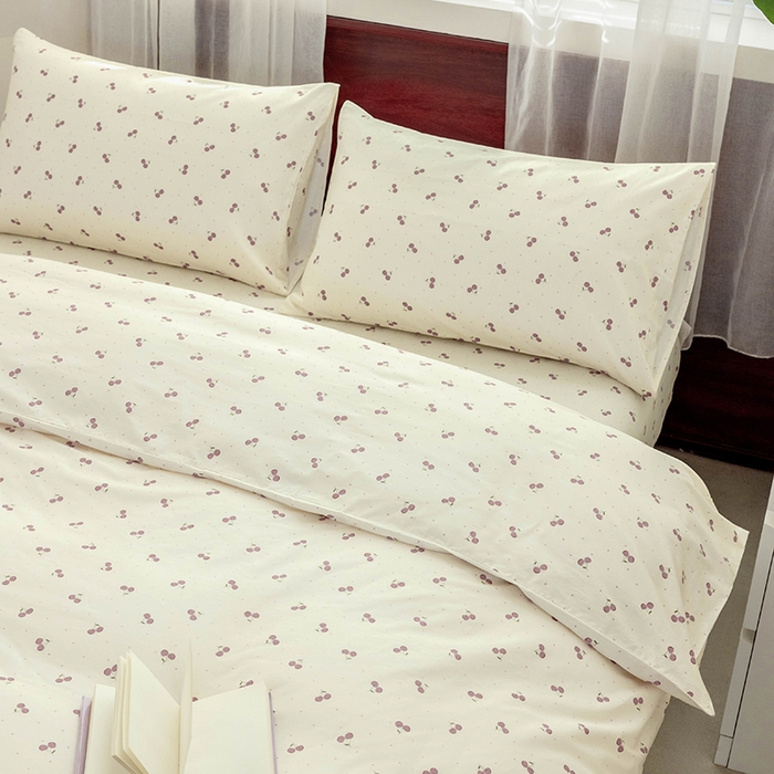 91家纺网 家纺一手货源 找家纺 绫韵2025春夏新款ins清新卡通碎花全棉13372精梳纯棉四件套系列 迎夏