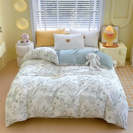 91家纺网 家纺一手货源 找家纺 （总）宝齐莱家纺 2025新款13372全棉印花单品-被套