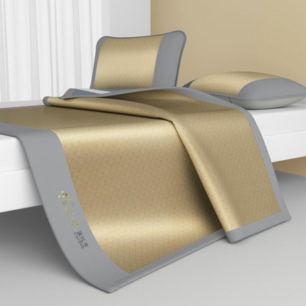 91家纺网 家纺一手货源 找家纺 （总）福来临家纺 2025新款舒适亲肤凉感艾草驱蚊席-床席款-床笠款