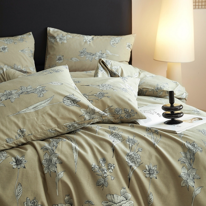 91家纺网 家纺一手货源 找家纺 （总）水洗的故事 2025新款全棉磨毛印花四件套