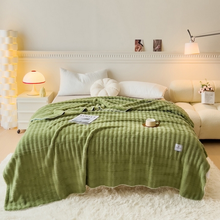 91家纺网 家纺一手货源 找家纺 （总）宜家坊 2025新款高克重双面绒毛卡兔绒多功能毛毯