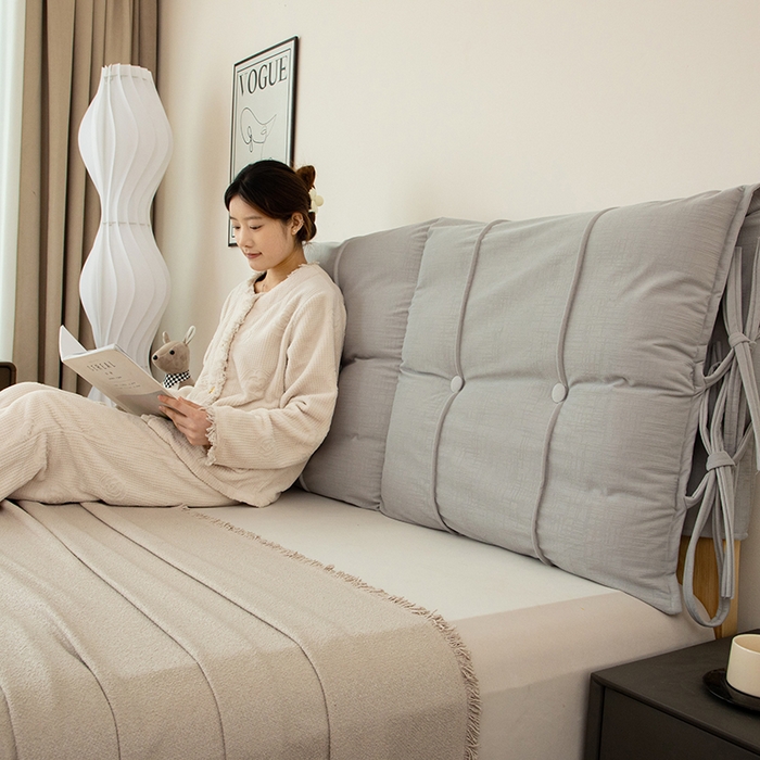 91家纺网 家纺一手货源 找家纺 沐沐家纺 2026新款德芙绒靠背 浅灰