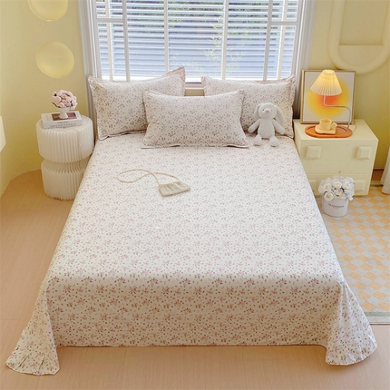 宝齐莱家纺 2025新款13372全棉印花单品-单床单 浪漫满屋