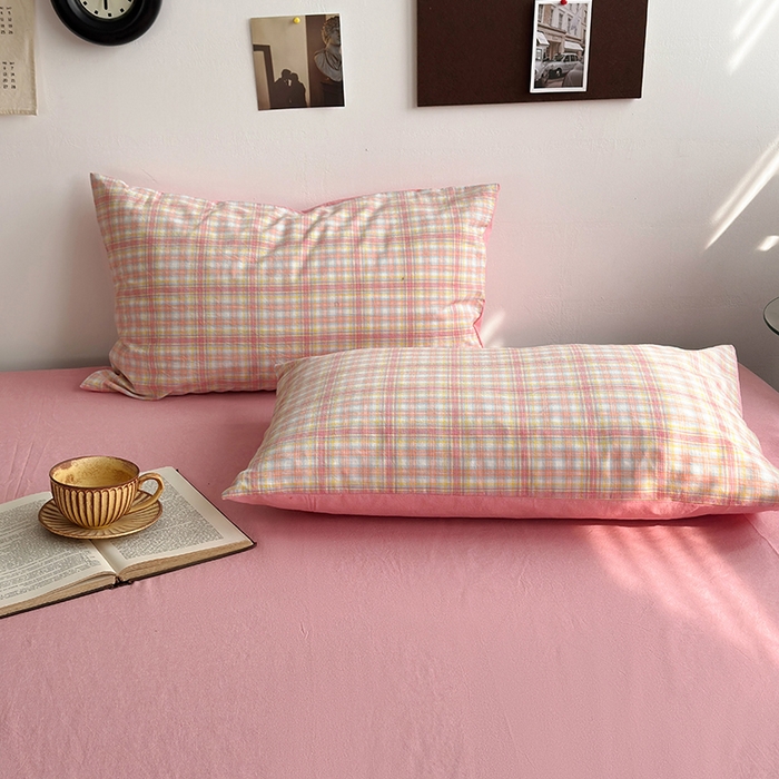 91家纺网 家纺一手货源 找家纺 （总）水洗的故事2025新款A类AB版全棉色织水洗棉四件套