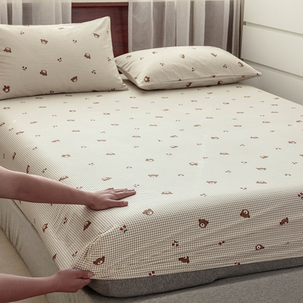 91家纺网 家纺一手货源 找家纺 （总）绫韵 2025春夏新款ins清新卡通碎花全棉13372精梳纯棉单床笠