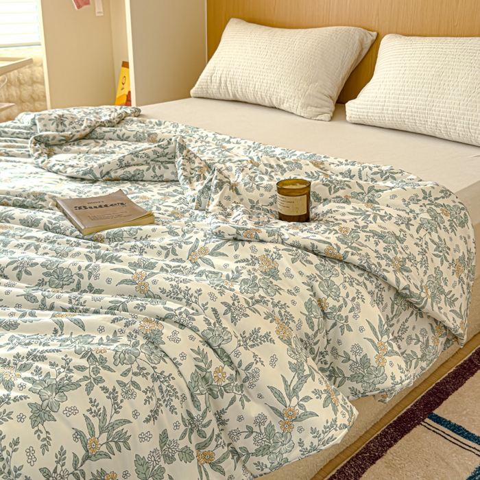 91家纺网 家纺一手货源 找家纺 品乐家纺 2025新款A类针织棉大豆被夏被夏凉被空调被学生被子 初夏