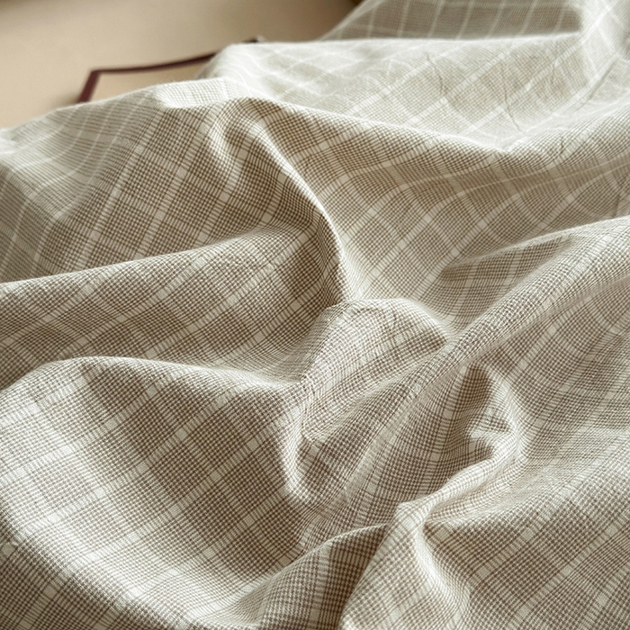 91家纺网 家纺一手货源 找家纺 水洗的故事 2025新款无印良品水洗棉四件套 雾山