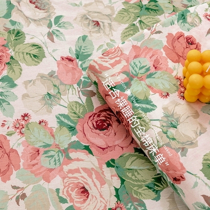 91家纺网 家纺一手货源 找家纺 （总）绫韵 2025春夏新款ins清新卡通碎花全棉13372精梳纯棉单床单系列