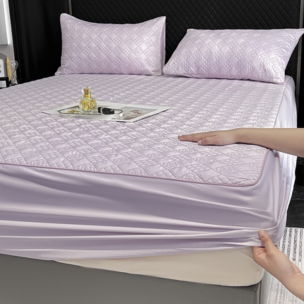 91家纺网 家纺一手货源 找家纺 （总）2025A类母婴级长绒棉夹棉床笠三件套纯棉全棉加厚席梦思床罩床套四季款保护罩