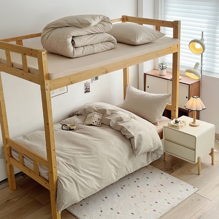 91家纺网 家纺一手货源 找家纺 （总）水洗的故事 2025新款A类色织水洗棉学生三件套