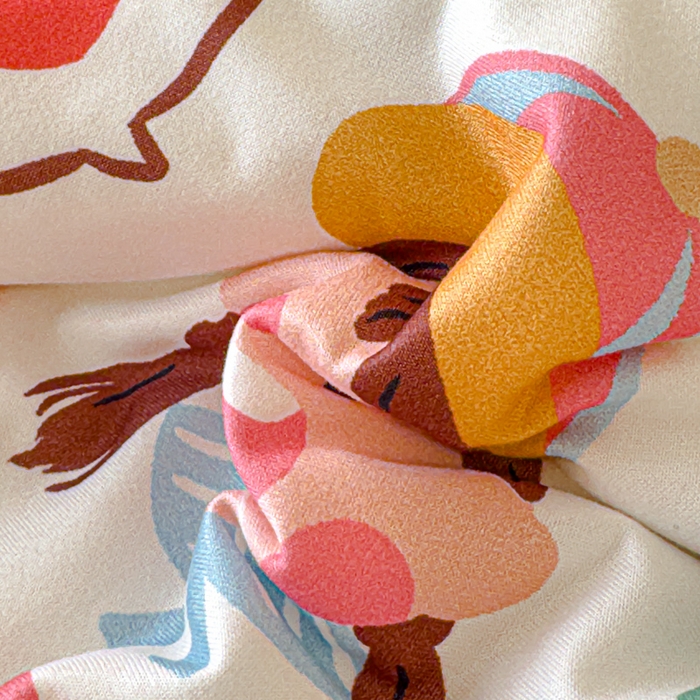 91家纺网 家纺一手货源 找家纺 品乐家纺 2025新款A类针织棉大豆被夏被夏凉被空调被学生被子 快乐女孩