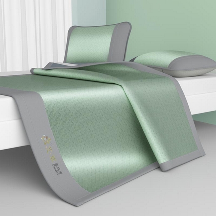 91家纺网 家纺一手货源 找家纺 （总）福来临家纺 2025新款舒适亲肤凉感艾草驱蚊席-床席款-床笠款