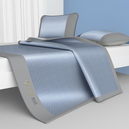 91家纺网 家纺一手货源 找家纺 （总）福来临家纺 2025新款舒适亲肤凉感艾草驱蚊席-床席款-床笠款