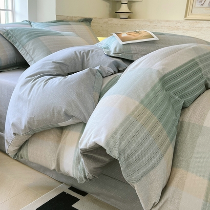 91家纺网 家纺一手货源 找家纺 （总）梧桐树 2025新款100%全棉13372加厚印花四件套