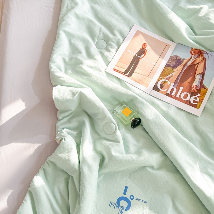 91家纺网 家纺一手货源 找家纺 （总）芙绣 芙绣 2025新款七彩华夫格提花夏被四件套夏凉被空调被