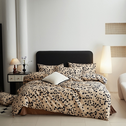 91家纺网 家纺一手货源 找家纺 水洗的故事 2025新款全棉磨毛印花四件套 芊寻