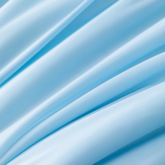 91家纺网 家纺一手货源 找家纺 鑫贝阳 2025春夏新款纯色双拼A类凉感丝夏凉被 纯天空蓝