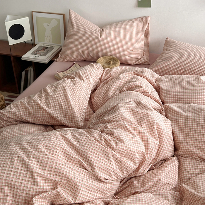 91家纺网 家纺一手货源 找家纺 水洗的故事 2025新款无印良品水洗棉四件套 西西里粉