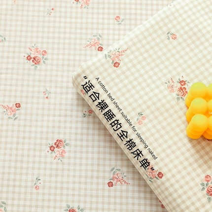 91家纺网 家纺一手货源 找家纺 （总）绫韵 2025春夏新款ins清新卡通碎花全棉13372精梳纯棉单床单系列