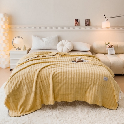 91家纺网 家纺一手货源 找家纺 （总）宜家坊 2025新款高克重双面绒毛卡兔绒多功能毛毯