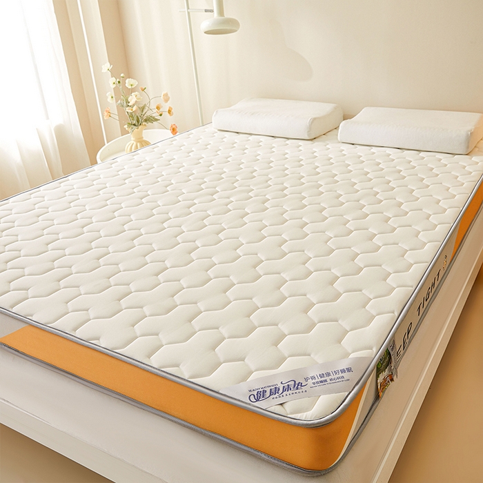 91家纺网 家纺一手货源 找家纺 薇梦蚊帐 2025新款牛奶丝乳胶床垫 三角格白