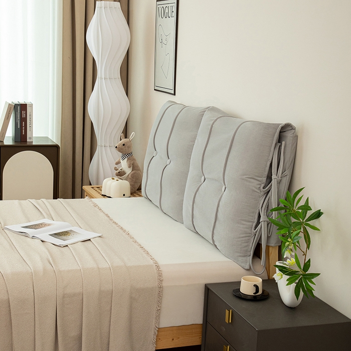 91家纺网 家纺一手货源 找家纺 沐沐家纺 2026新款德芙绒靠背 浅灰