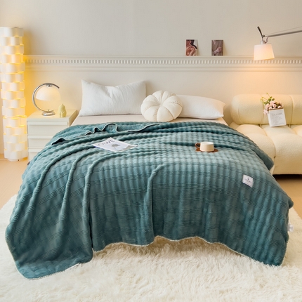 91家纺网 家纺一手货源 找家纺 （总）宜家坊 2025新款高克重双面绒毛卡兔绒多功能毛毯