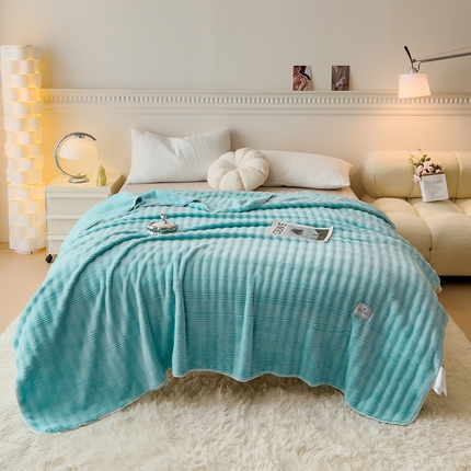 91家纺网 家纺一手货源 找家纺 （总）宜家坊 2025新款高克重双面绒毛卡兔绒多功能毛毯