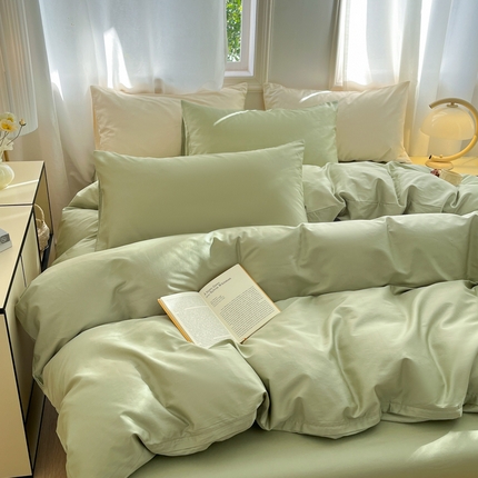 91家纺网 家纺一手货源 找家纺 （总）耀悦家纺2025新款60支纯棉四件套纯色-第二弹