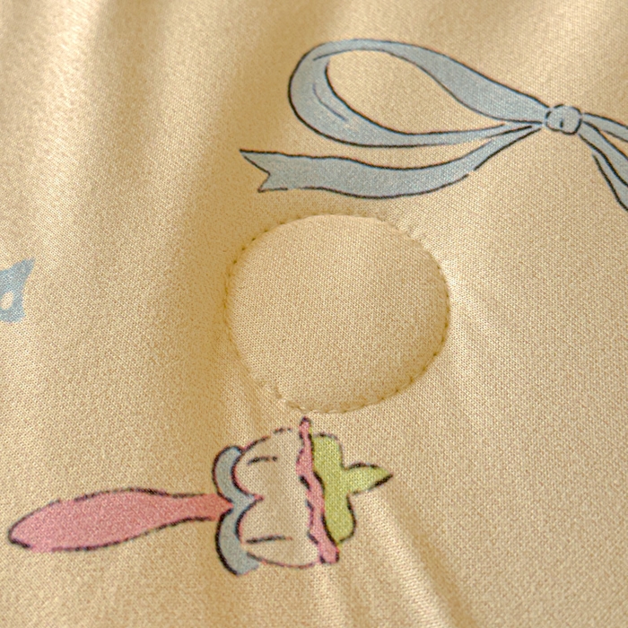 91家纺网 家纺一手货源 找家纺 品乐家纺 2025新款A类针织棉大豆被夏被夏凉被空调被学生被子 萌宠-米色