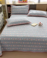 91家纺网 家纺一手货源 找家纺 美优兰 2025新款双面全棉水洗床盖花团锦簇