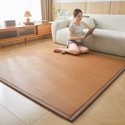 芊梵床垫 2025新款藤席地垫榻榻米垫子凉席床垫厚度2cm 饼干花