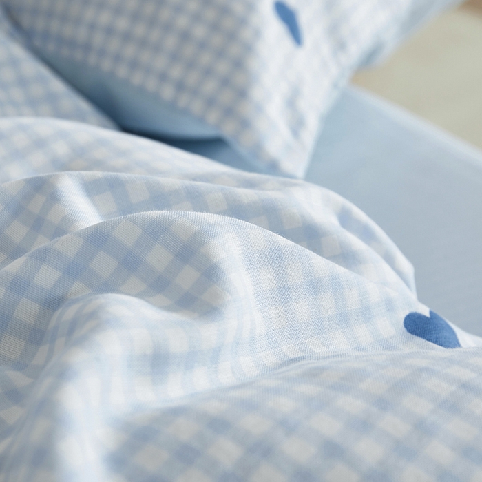 91家纺网 家纺一手货源 找家纺 怡家居 2025新款全棉双层纱可爱卡通毛巾绣四件套 耳机猫