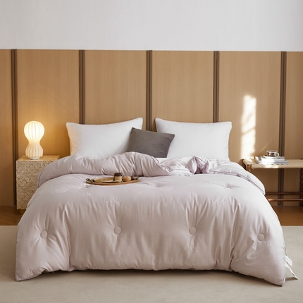 ROZ home 蕊姿家居 2025新款A类全棉贡缎提花 至尊大豆 被芯系列 香芋紫