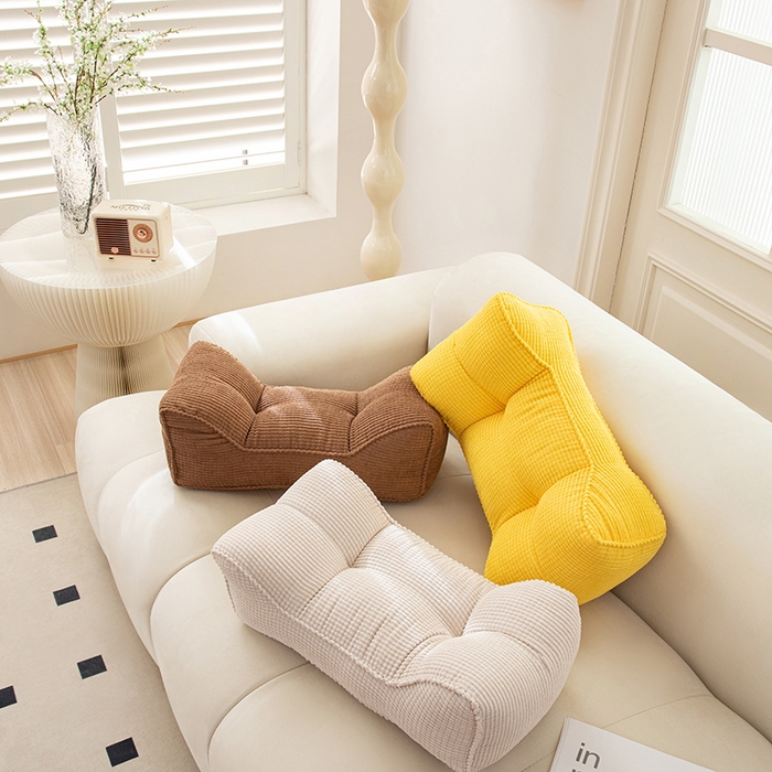 91家纺网 家纺一手货源 找家纺 （总）沐沐家纺 2026新款玉米绒腰靠沙发座椅垫