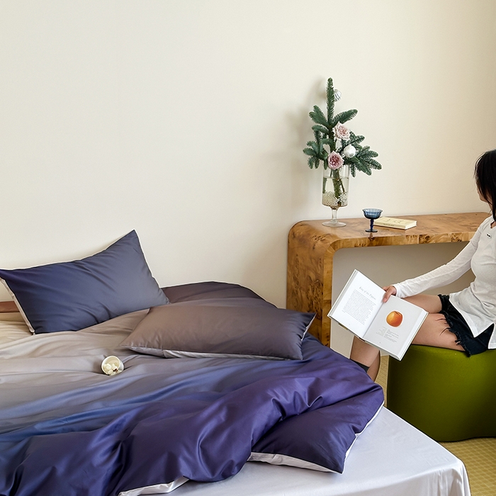 91家纺网 家纺一手货源 找家纺 （总）赫帛 2025新款50支长绒棉四件套-暮光之城