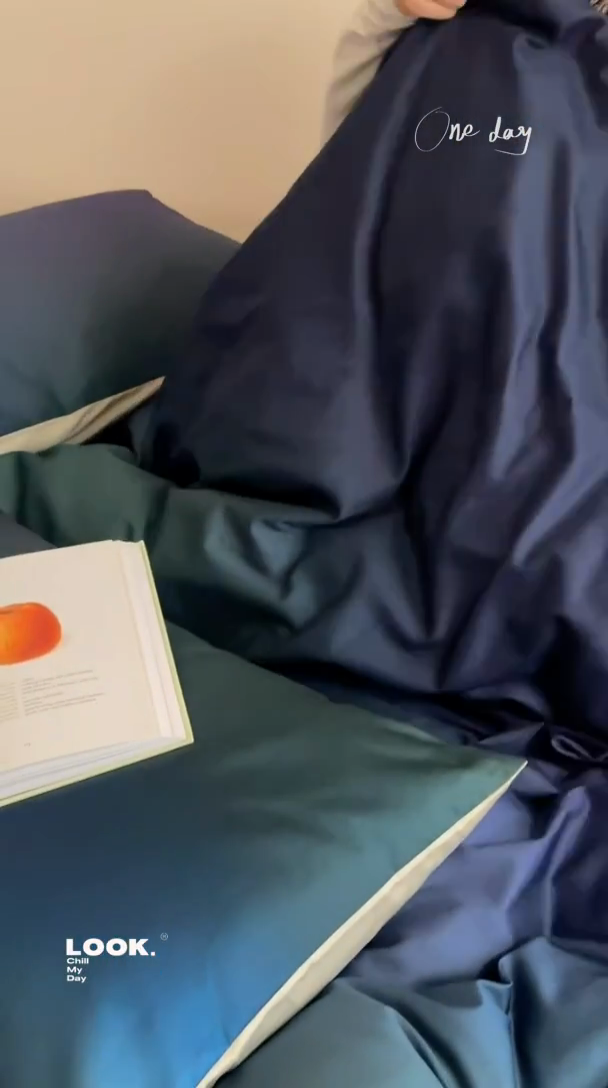 91家纺网 家纺一手货源 找家纺 （总）赫帛 2025新款50支长绒棉四件套-只此青绿