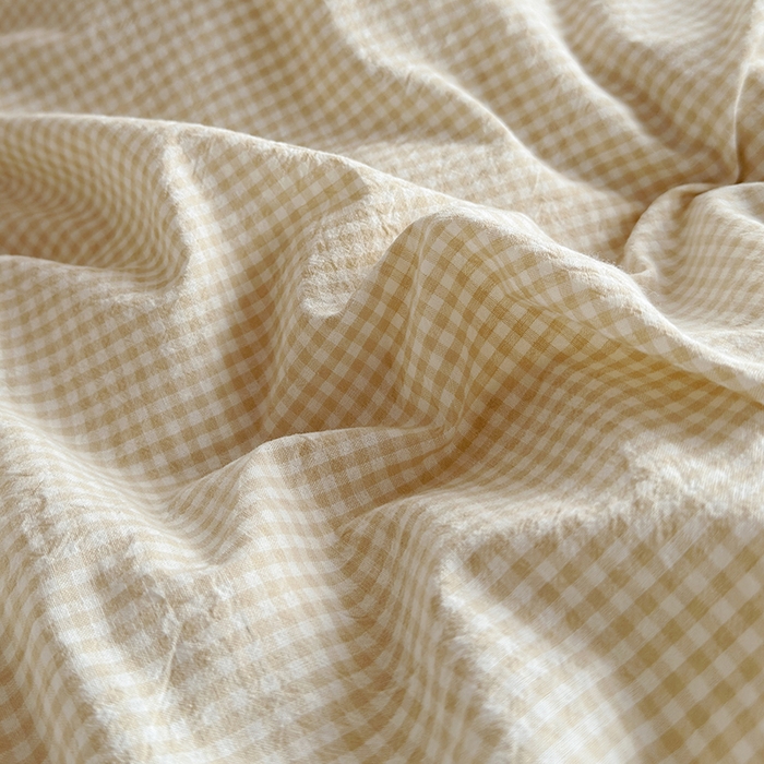 91家纺网 家纺一手货源 找家纺 水洗的故事 2025新款A类色织水洗棉学生三件套 小小格米-