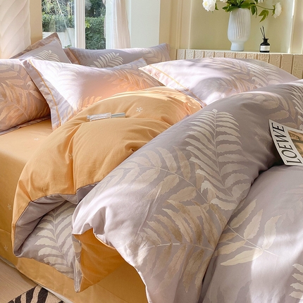 91家纺网 家纺一手货源 找家纺 （总）梧桐树 2025新款100%全棉13372加厚印花四件套