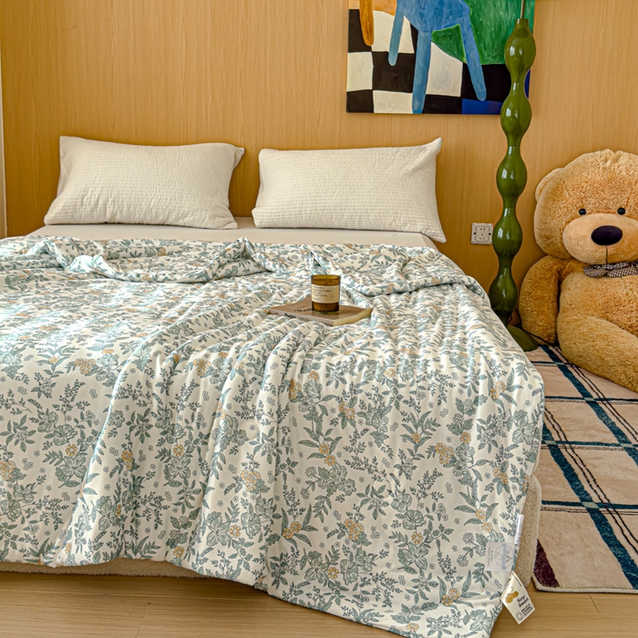 91家纺网 家纺一手货源 找家纺 品乐家纺 2025新款A类针织棉大豆被夏被夏凉被空调被学生被子 初夏